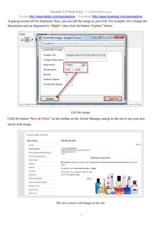 “Joomla 2.5 leicht gemacht” © JoomlaShine.com
Twitter http://www.twitter.com/joomlashine | Facebook http://www.facebook.com/joomlashine
48
Menütitel eingeben
 
