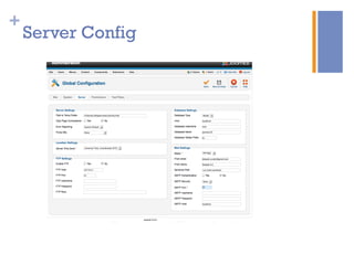+
Server Config
 