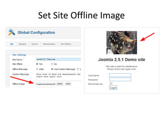 Set Site Offline Image
 