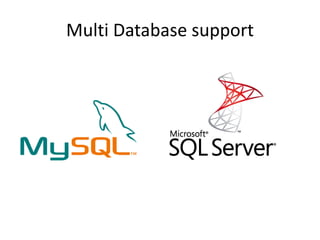 Multi Database support
 