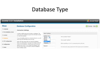 Database Type
 