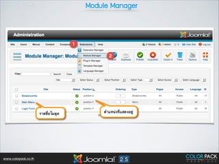 Module Manager

www.colorpack.co.th

 