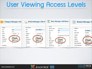 User Viewing Access Levels

www.colorpack.co.th

 