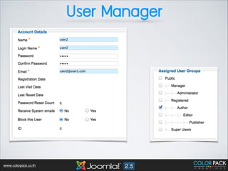 User Manager

www.colorpack.co.th

 