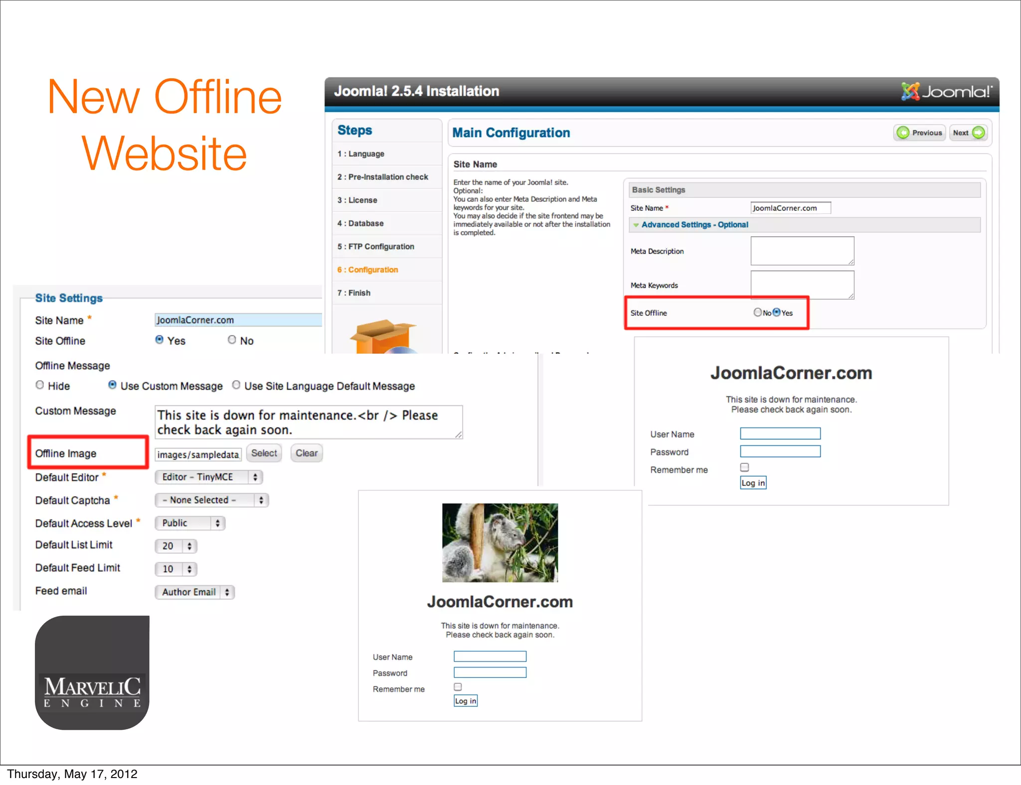 New Ofﬂine
       Website




Thursday, May 17, 2012
 
