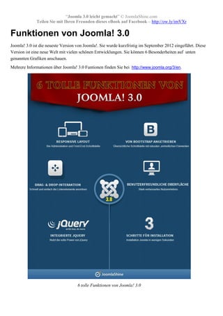 Joomla 3.0 made easy (Deutsch)