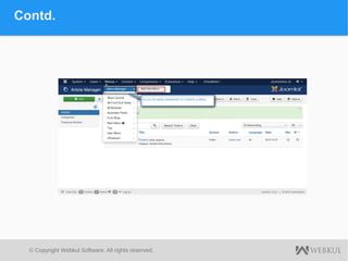 © Copyright Webkul Software, All rights reserved.
Contd.
 