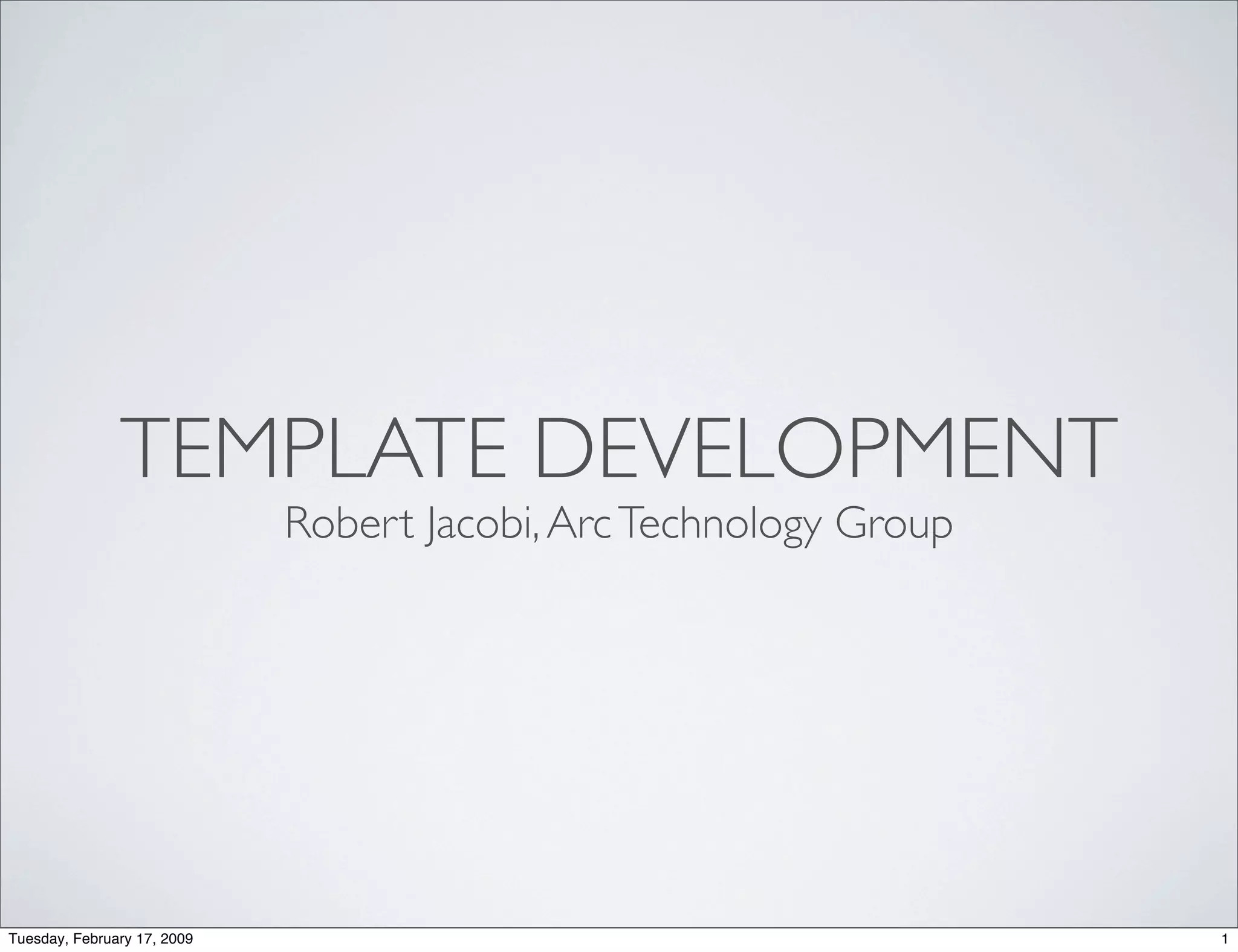 Joomla Template Development
