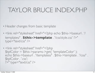Joomla Template Development