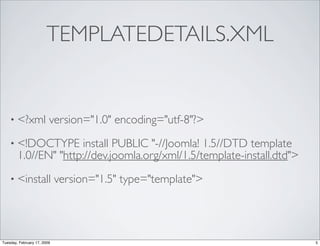Joomla Template Development