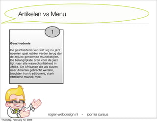 Joomla Cursus Starter