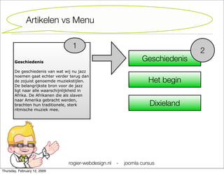 Joomla Cursus Starter