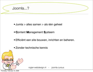 Joomla Cursus Starter