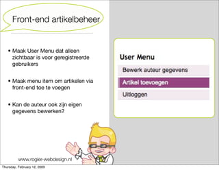 Joomla Cursus Starter