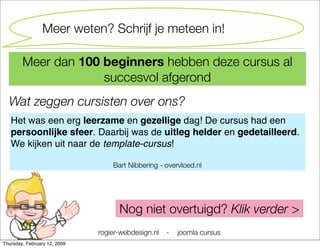 Joomla Cursus Starter