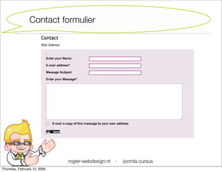 Joomla Cursus Starter
