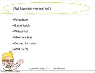 Joomla Cursus Starter