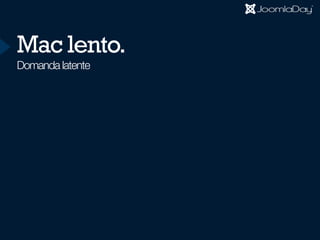Mac lento.
Domanda latente
 