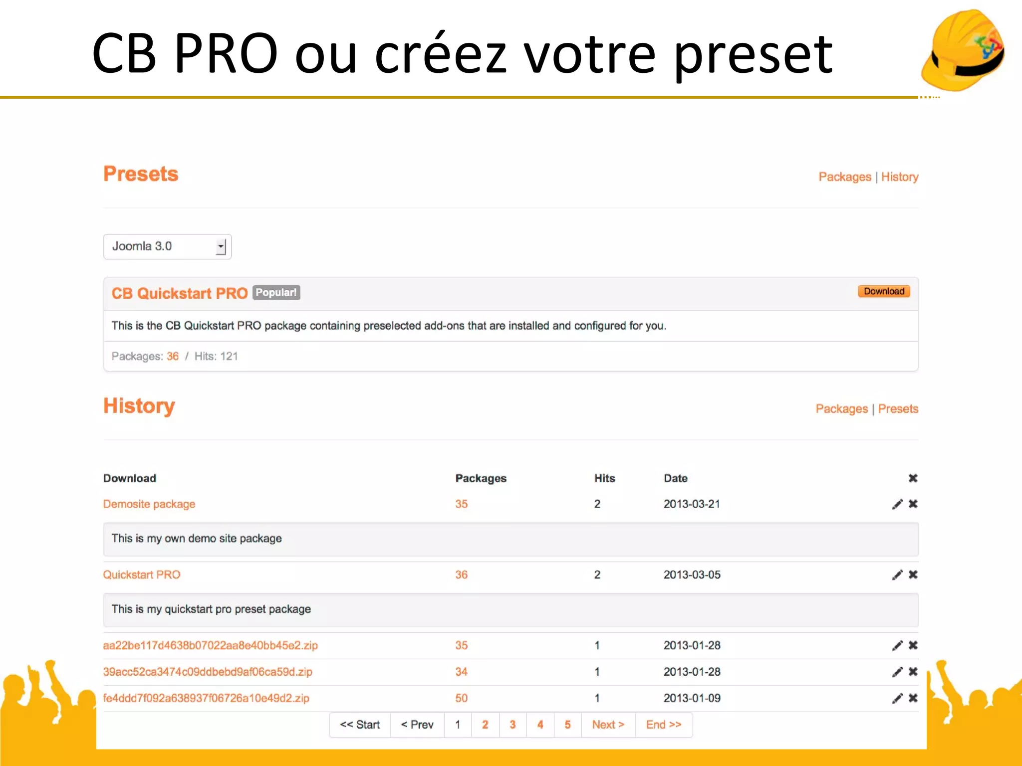 CB PRO ou créez votre preset
 