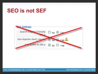 SEO is not SEF 