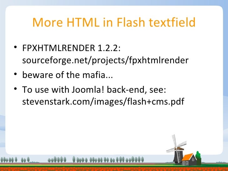 intro flash joomla