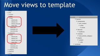 Move views to template
 
