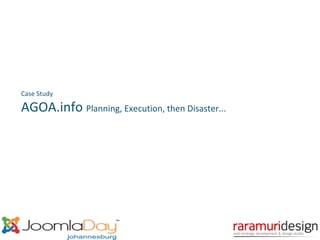 Case Study

AGOA.info Planning, Execution, then Disaster...

 