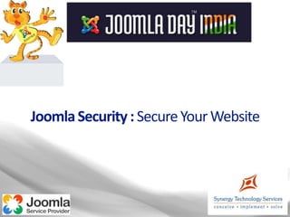 Joomla Security : Secure Your Website
 
