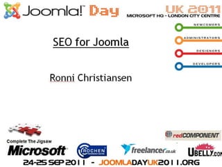 Joomla SEO Presentation at Joomladay UK 2011