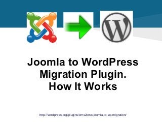 Joomla to WordPress
Migration Plugin.
How It Works
http://wordpress.org/plugins/cms2cms-joomla-to-wp-migration/

 