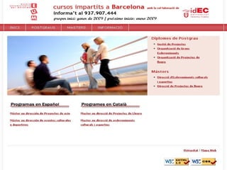 Screen del Màsters EUM 