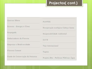 Projectos( cont.)
 