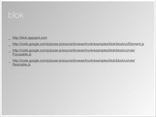 Joose - JavaScript Meta Object System