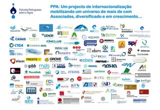 PPA: Um projecto de internacionalização
mobilizando um universo de mais de cem
Associados, diversificado e em crescimento…
 