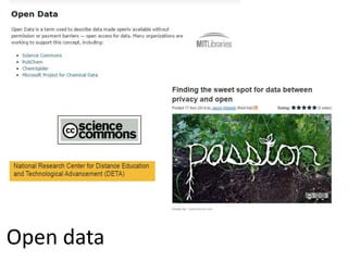 Open data 
 