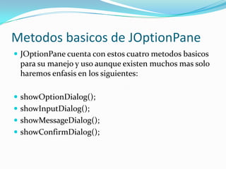 Joptionpane | PPTX