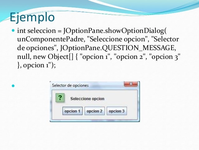 Joptionpane