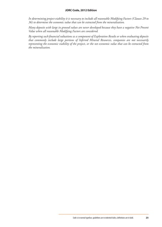 Jorc Code Pdf The JORC Code | PDF