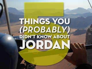 5 Things You (Probably) Didn't Know About Jordan | PPT