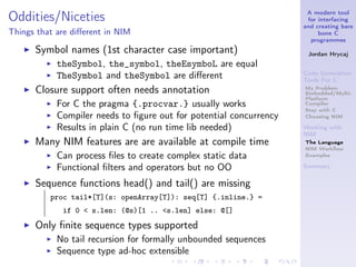 Working with NIM - By Jordan Hrycaj | PPT