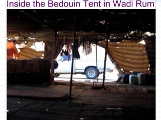 Inside the Bedouin Tent in Wadi Rum
 