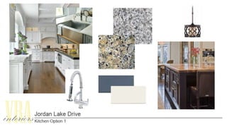 Jordan Lake Conceptual Boards: Kitchen Finishes Option 1