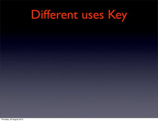 Different uses Key




Thursday, 26 August 2010
 
