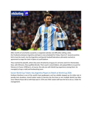 Jordan Vs Argentina Tickets Argentina World Cup Preview Best Players