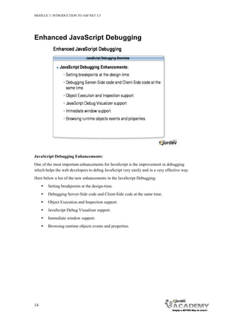 Module 4: Introduction to ASP.NET 3.5 (Material) | PDF