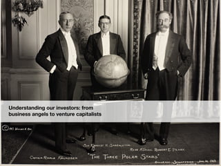 Understanding our investors: from
business angels to venture capitalists
 