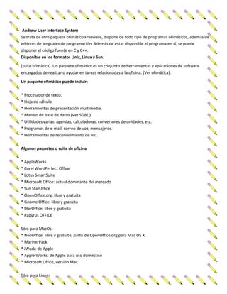 Tarea ofimática. | DOCX