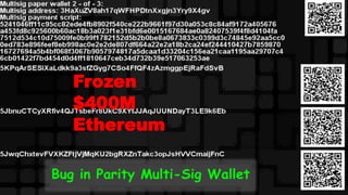 Bug in Parity Multi-Sig Wallet
Frozen
$400M
Ethereum
 