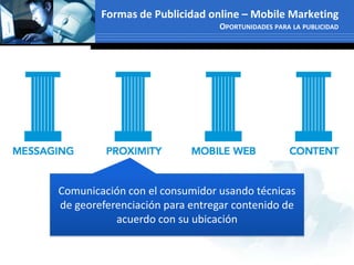 Formas de Publicidad online – SMMViral Marketing<br />Hotmail fue la primera compañía que usó técnicas de marketing viral,...