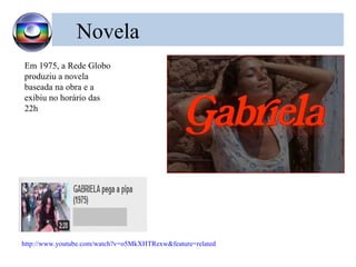 Novela
Em 1975, a Rede Globo
produziu a novela
baseada na obra e a
exibiu no horário das
22h




http://www.youtube.com/watch?v=o5MkXHTRexw&feature=related
 